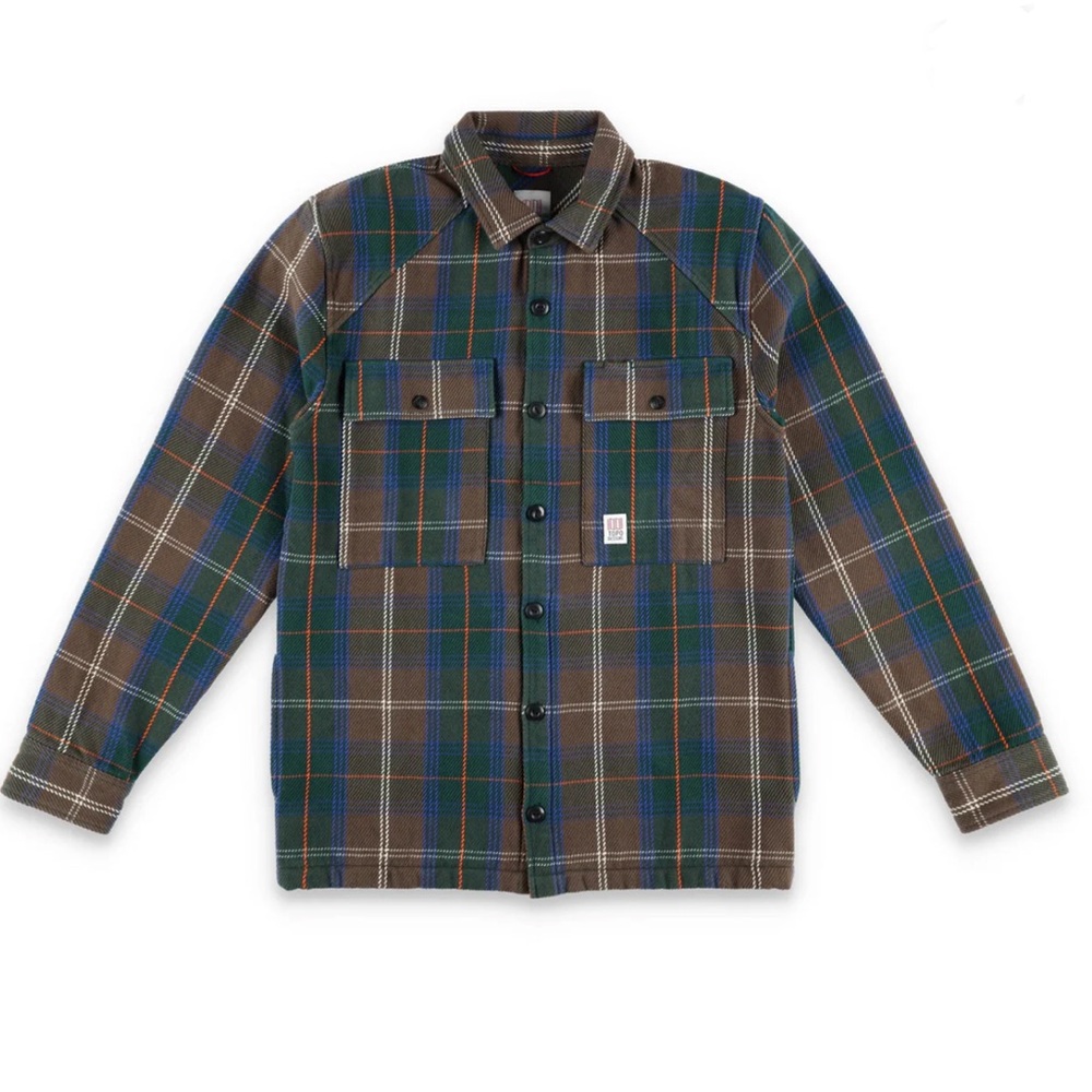 Men's Large Topo Designs Heavyweight Plaid Mountain Shirt Jacket